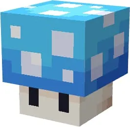 Голубой светящийся гриб