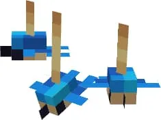 Подвесные светильники в виде синих птиц