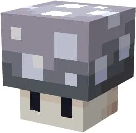 Серый светящийся гриб