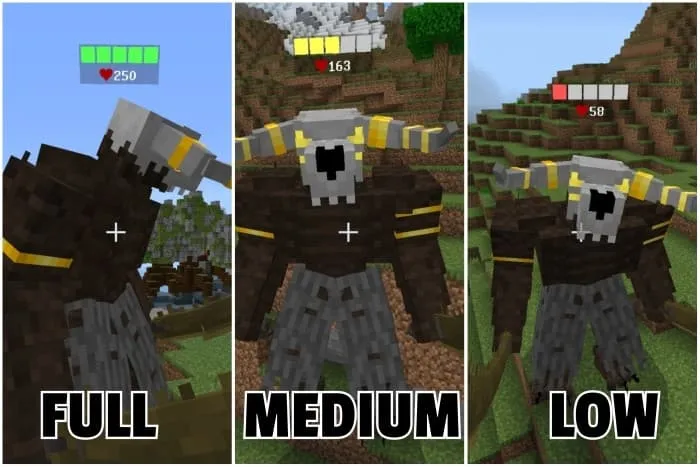 Состояния здоровья над мобом