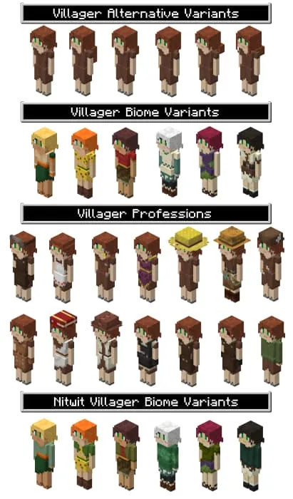 Жители деревни в виде девушек