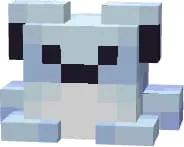 Серебристая светящийся лягушка