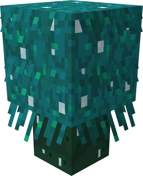 Голубой кустарник искаженного леса