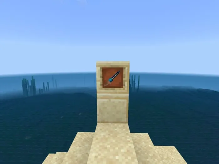 Морской меч в рамке