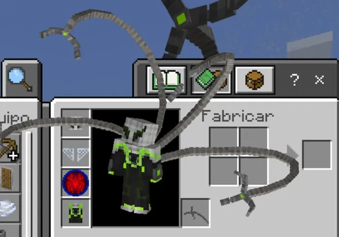 Металлические руки, надетые на игрока