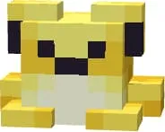 Золотая светящийся лягушка