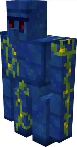 Голем из лазурита в темно-синих оттенках