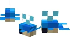 Гирлянда в виде голубых рыб