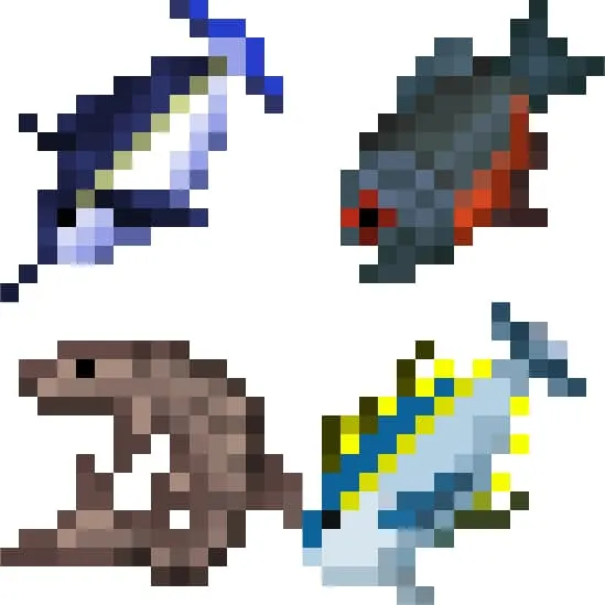 Варианты живых рыб