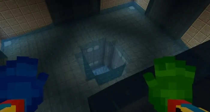 Уровень с падающей водой