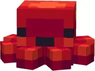 Красный светящийся осьминог