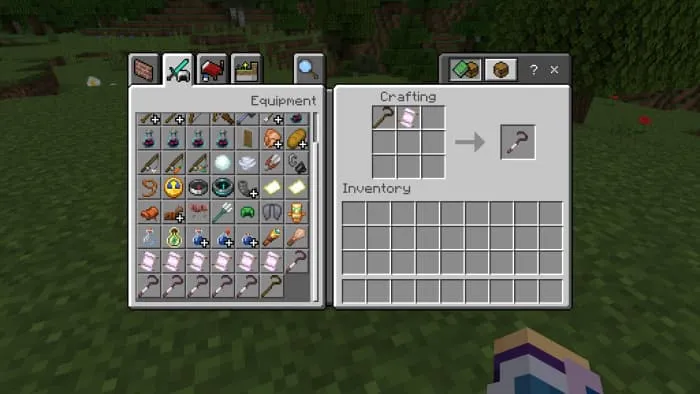 Крафт посоха со свитком