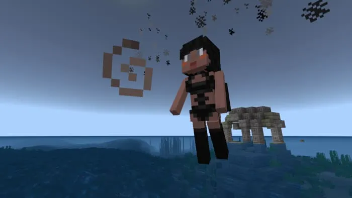 Девушка над водой