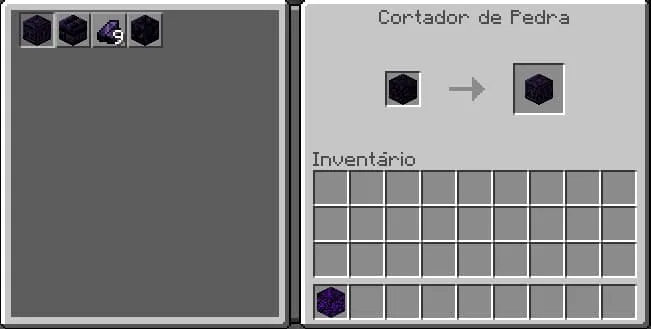 Получение обсидианового блока