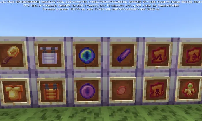 Демонстрация переработанных предметов