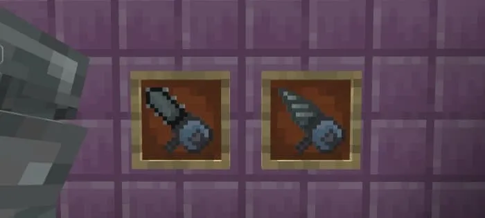 Стальной бур и стальная пила в рамках