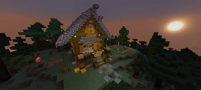 Простой дом с другого ракурса