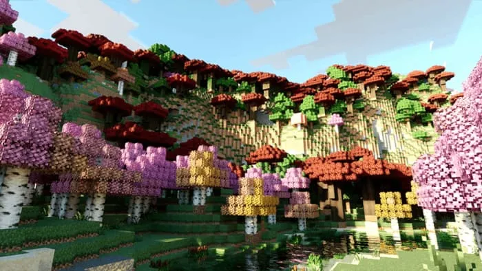 Вид на обновленные горы