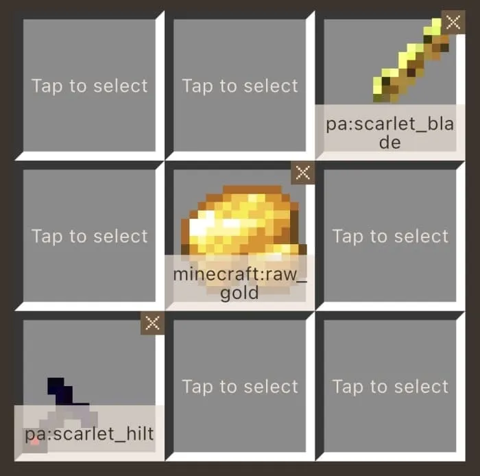 Крафт алого меча