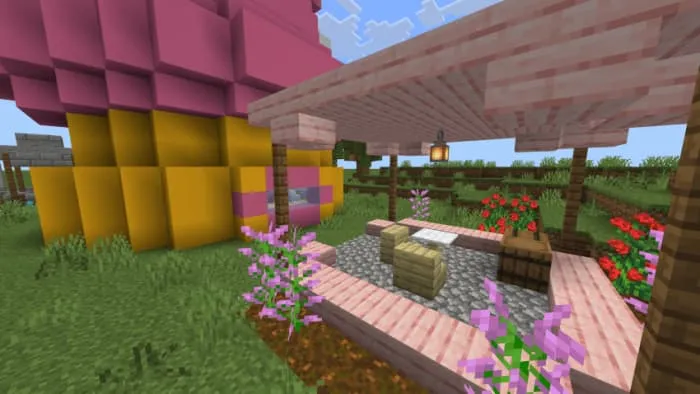 Красочный сад с цветами возле коттеджа Моей Мелодии