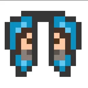 Элитры со стивом из фильма синим фоном