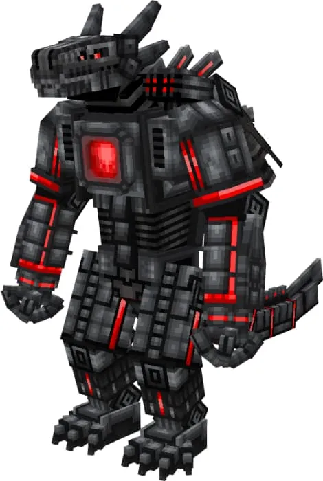 Редстоунзилла — мощный монстр с атакой ближнего и дальнего боя