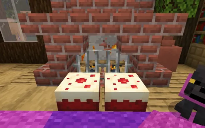 Красивый красный бархатный торт