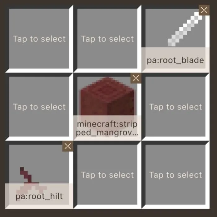 Крафт корневого меча