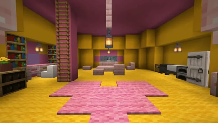 Интерьер коттеджа Моей Мелодии с мебелью и декором