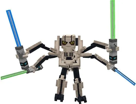 Генерал Гривус со своими мечами из General Grievous для Minecraft