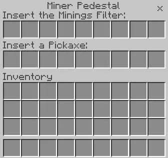 Инвентарь для фильтра и кирки