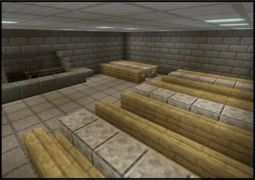 Кухня в тюрьме Minecraft — сектор 04