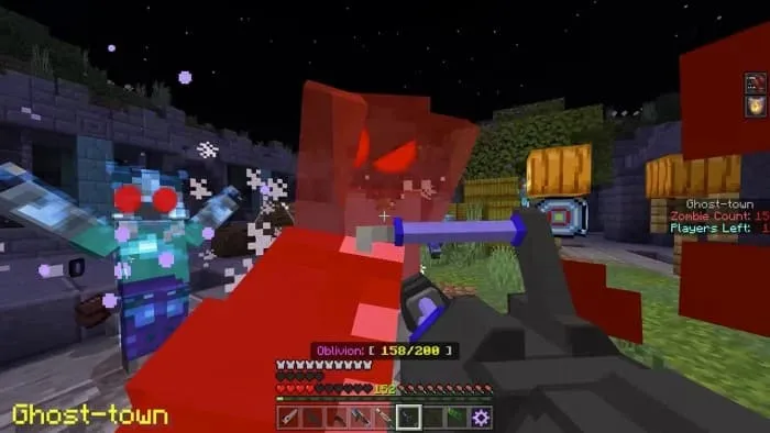 Битва с невидимыми зомби в пустом городе