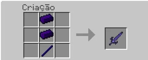 Крафт обсидианового меча