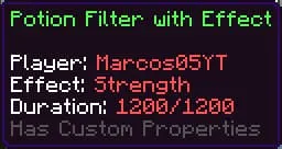 Уведомление о наложении эффекта зелья