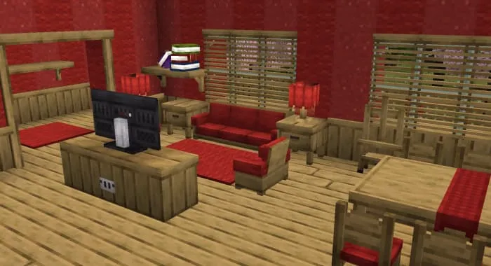 Стильная гостиная с мебелью и аксессуарами для уюта