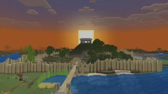 Деревня вечером