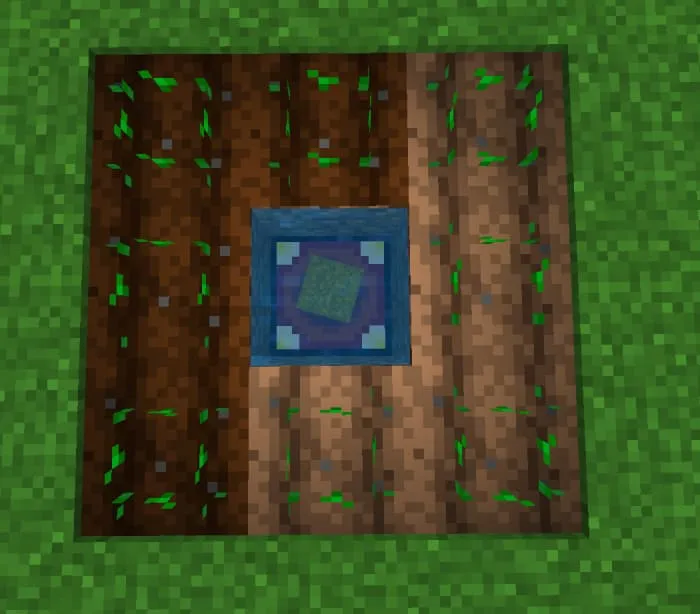 Пьедестал, установленный на водной поверхности для автоматического сбора урожая