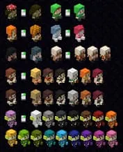 Альтернативные формы плюшевых мобов при взаимодействии