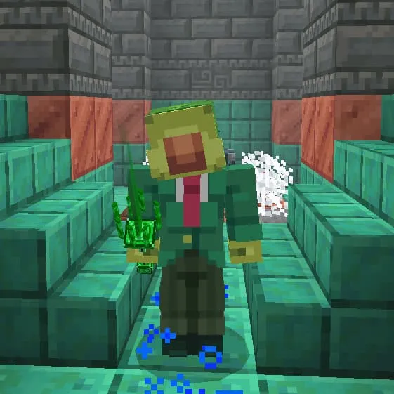 Природный Клинок в руке игрока