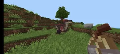 Игрок использует котелок против динозавра