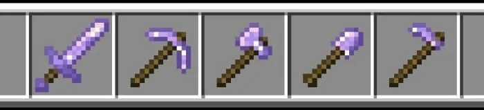 Аметистовые инструменты и меч