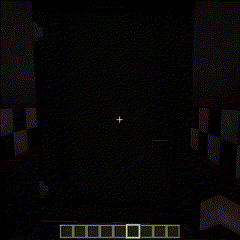 Открытие и закрытие стандартной двери FNAF в Minecraft