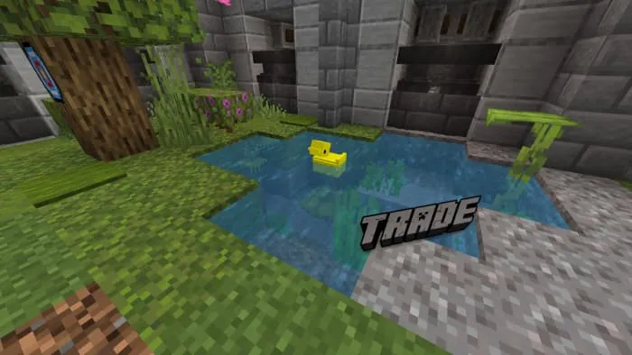 Обмен ресурсов с уткой для улучшения снаряжения