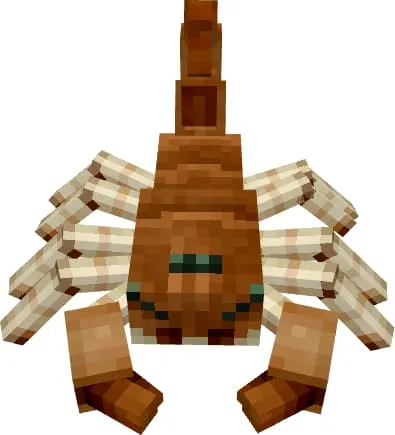 Пустынный скорпион оранжевого цвета