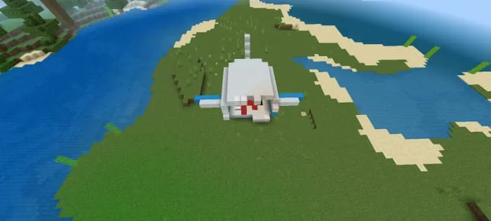 Разрушенный самолет