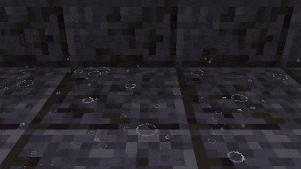 Демонстрация капель дождя на блоках