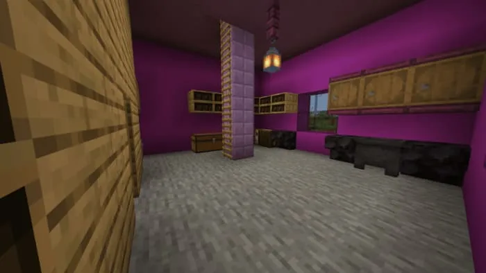 Интерьер второй части дома Куроми