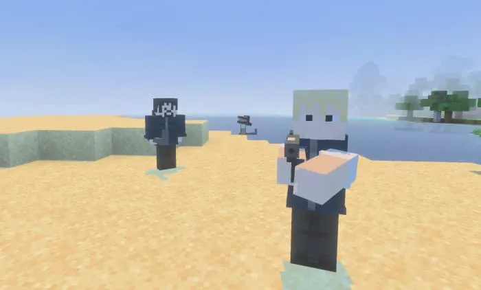 Враждебные группы людей с оружием, иногда заражённые