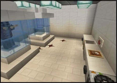 Секретная лаборатория на карте побега из тюрьмы в Minecraft